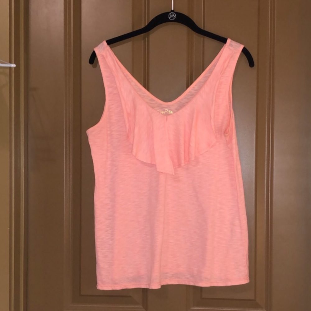 Lilly Pulitzer ruffle tank top